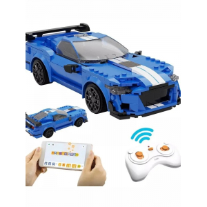 Конструктор на шасси - автомобиль Blue Knight 500 Double Eagle C51077W (325 деталей), 2.4Ghz / Bluetooth